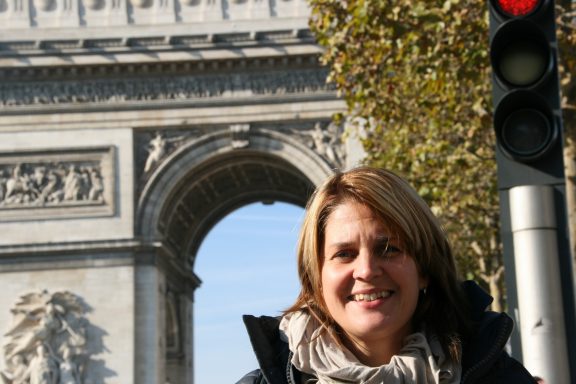 Monica vid Triumfbågen