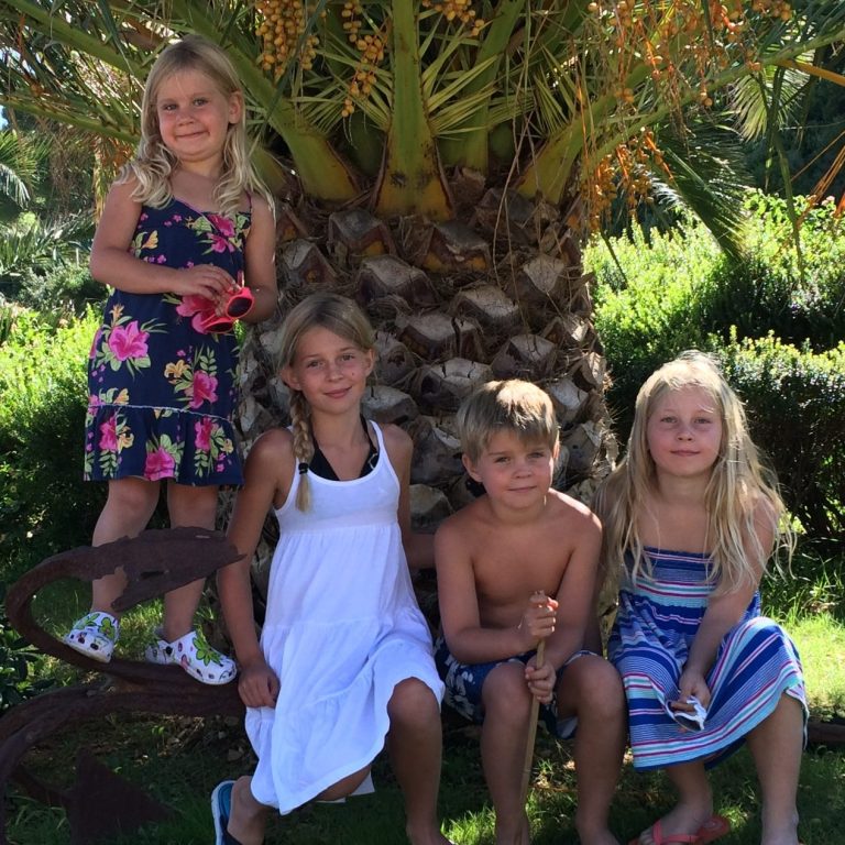 Hedda, Emelie, Lucas och Isa